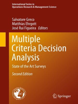 cover image of Multiple Criteria Decision Analysis